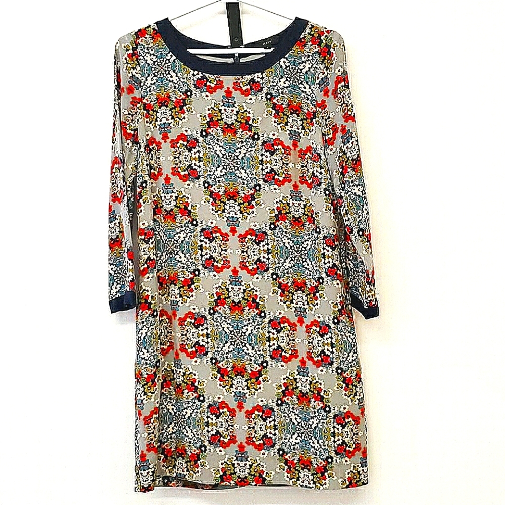 J. CREW Silk Shift Dress